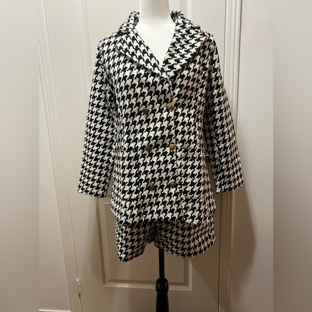 ✨HOST PICK Tweed double breast coat with shorts